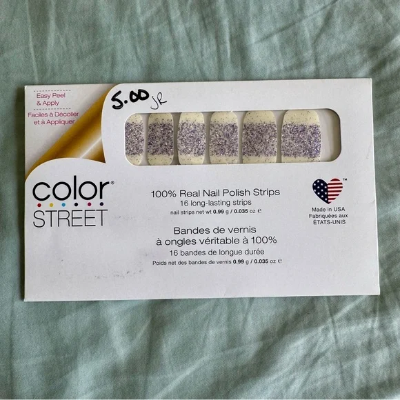 *Retired* Color Street: Lavish Lavender | Purple Glitter Sparkles Clear Overlay - Picture 3 of 15